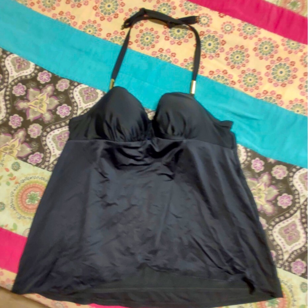 Tankini Top w/ Built-in Adjustable Underwire Bra